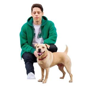 Pete Davidson With Dog Png 17 PNG Image