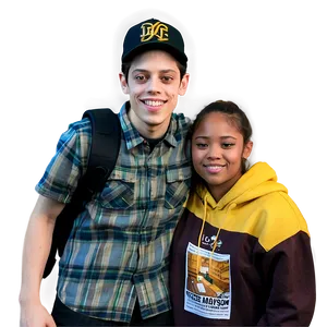 Pete Davidson With Fans Png 27 PNG Image