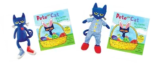 Pete The Cat Easter Adventure Promotional Material PNG Image