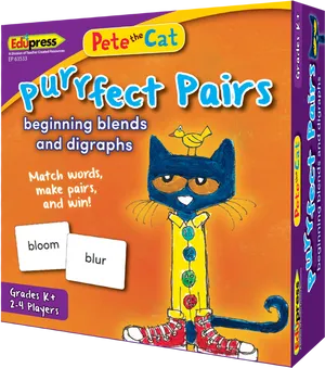 Pete The Cat Purrfect Pairs Game Box PNG Image