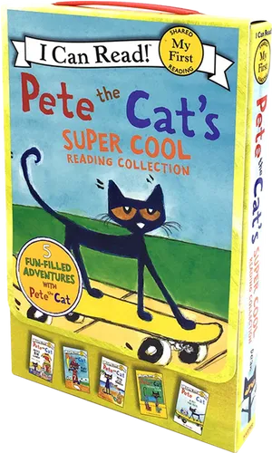 Pete The Cat Super Cool Reading Collection PNG Image