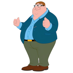 Peter Griffin Cartoon Character PNG gjc PNG image with transparent background