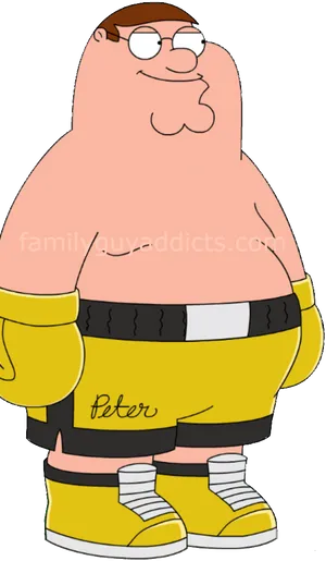 Peter Griffin Firefighter Costume PNG Image