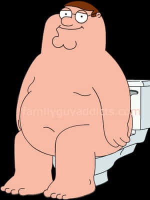 Peter_ Griffin_ On_ Toilet_ Animation PNG image with transparent background