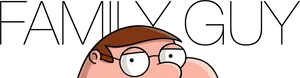 Peter Griffin Peeking Over Edge PNG Image