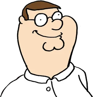 Peter Griffin Portrait PNG Image