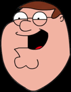 Peter Griffin Portrait Cartoon PNG image with transparent background
