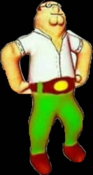 Peter Griffin Standing Pose PNG image with transparent background