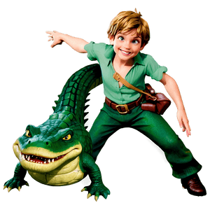 Peter Pan and Crocodile PNG 06112024 PNG image with transparent background