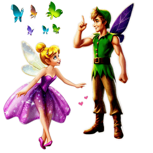Peter Pan and Tinkerbell PNG 06112024 PNG image with transparent background