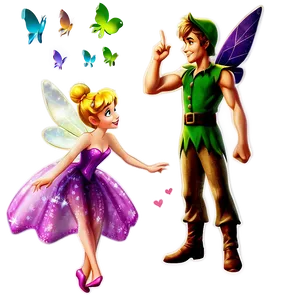 Peter Pan And Tinkerbell Png 06112024 PNG Image