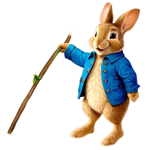 Peter Rabbit In Blue Jacket Png Wed68 PNG Image