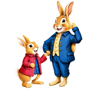 Peter Rabbit Storybook Art Png Bvo PNG Image