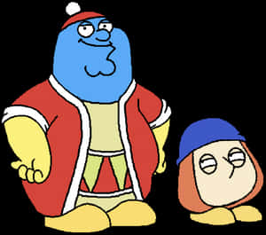 Peterand Stewie Griffin Cartoon Characters PNG image with transparent background