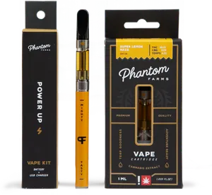 Phantom Farms Vape Kitand Cartridge PNG Image