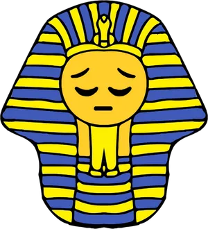 Pharaoh Emoji Fusion PNG Image