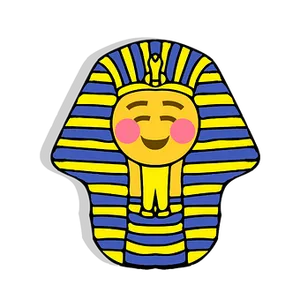 Pharaoh Emoji Hybrid Graphic PNG Image