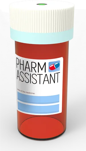 Pharm Assistant Pill Bottle PNG Image