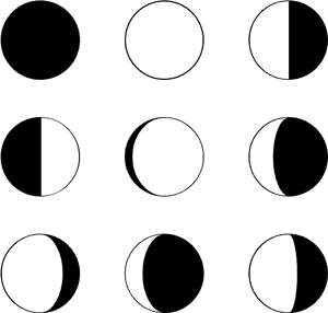 Moon Phase - Moon Phases Vector Png, Transparent Png PNG with transparent background