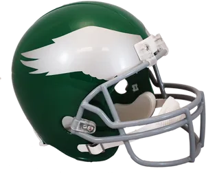 Philadelphia Eagles Football Helmet PNG Image