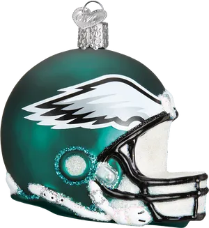 Philadelphia Eagles Helmet Ornament PNG Image