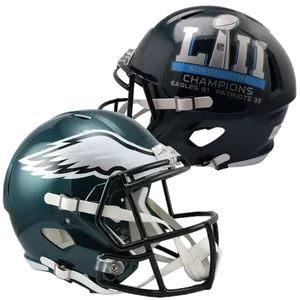 Philadelphia Eagles Super Bowl L I I Champions Helmets PNG Image