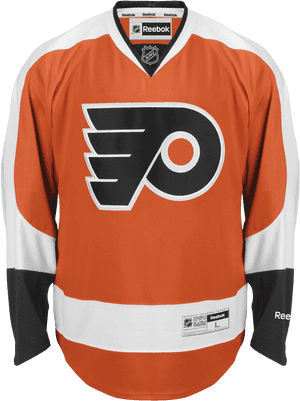 Philadelphia Flyers Hockey Jersey PNG image with transparent background