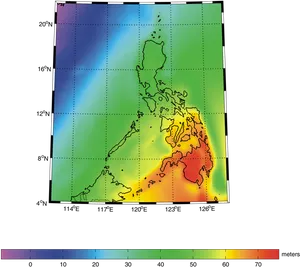 Philippines_ Heat_ Map_ Geographical_ Analysis PNG Image