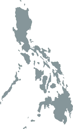 Philippines Map Silhouette PNG Image