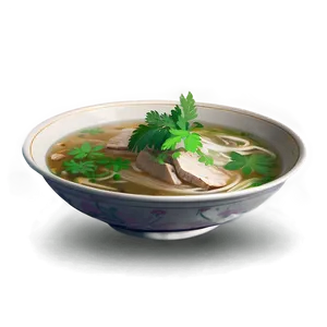 Pho Soup With Herbs Png 06202024 PNG Image