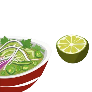 Pho With Lime And Chili Png Jll PNG Image