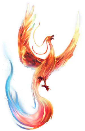 Phoenix Flame Artwork PNG Image