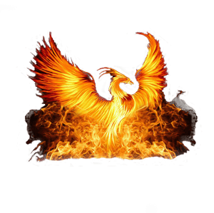 Phoenix Rising From The Fire, HD Png Download PNG image with transparent background