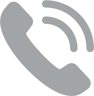 Phone Call Icon Blue Background PNG Image