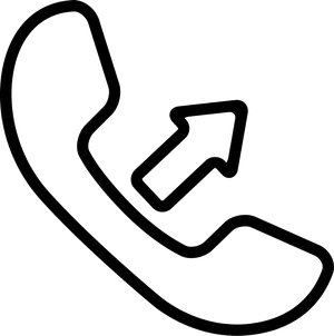 Phone Call Icon Outline PNG Image