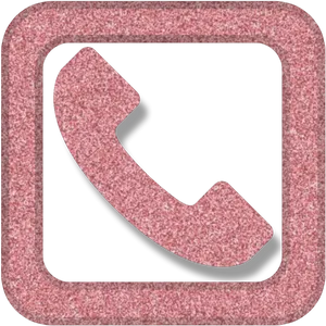 Phone Icon Pink Texture PNG Image