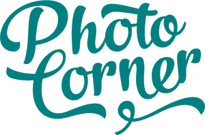 Photo Corner Logo Design PNG image with transparent background