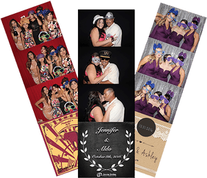 Photobooth Collage Wedding Fun PNG image with transparent background