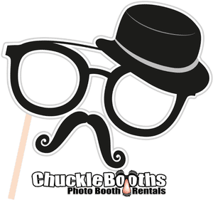 Photobooth Props Glassesand Hat PNG image with transparent background