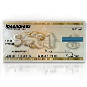 Photorealistic Bank Check Png 06292024 PNG Image