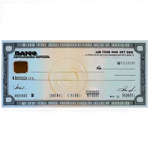 Photorealistic Bank Check Png 06292024 PNG Image