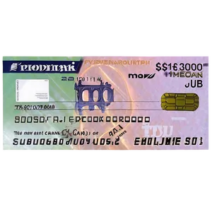 Photorealistic Bank Check Png Pan61 PNG Image