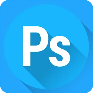 Photoshop Logo Blue Background PNG Image