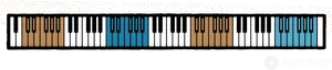 Piano Keyboard Note Identification PNG Image