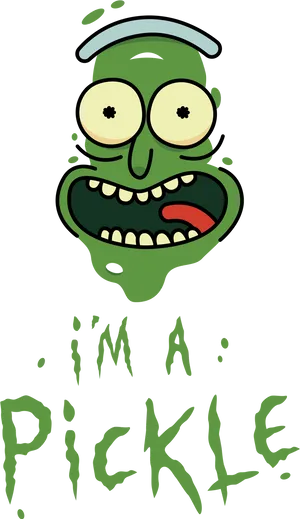 Pickle Rick Character Artwork PNG Image