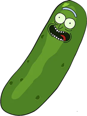 Pickle Rick Illustration PNG Image