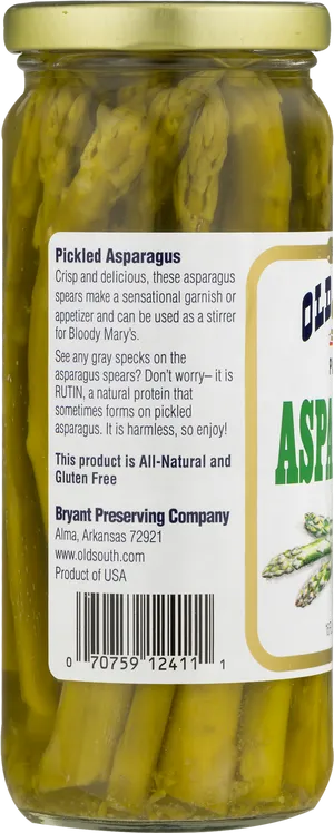 Pickled Asparagus Jar Product PNG Image