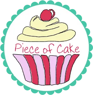 Pieceof Cake Logo PNG Image