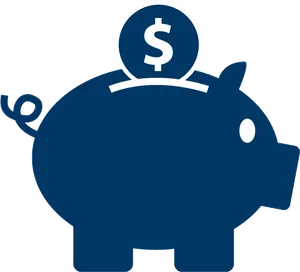 Piggy Bank Savings Icon PNG Image