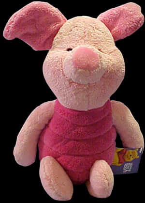 Piglet Plush Toy PNG image with transparent background